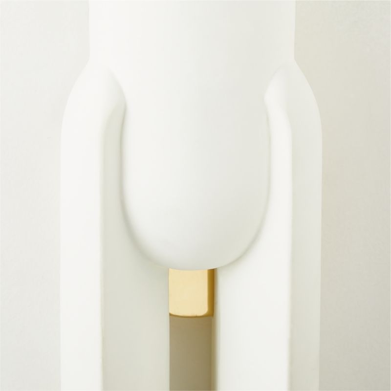 Jumeau White Concrete Wall Sconce - Image 2