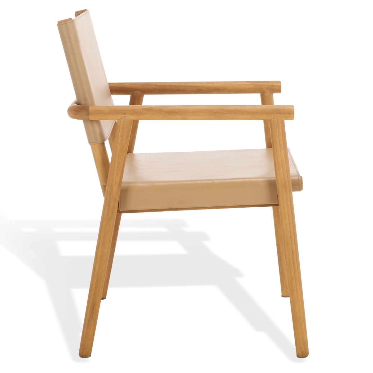 Hutson Leather Dining Chair - Tan/Natural - Image 6