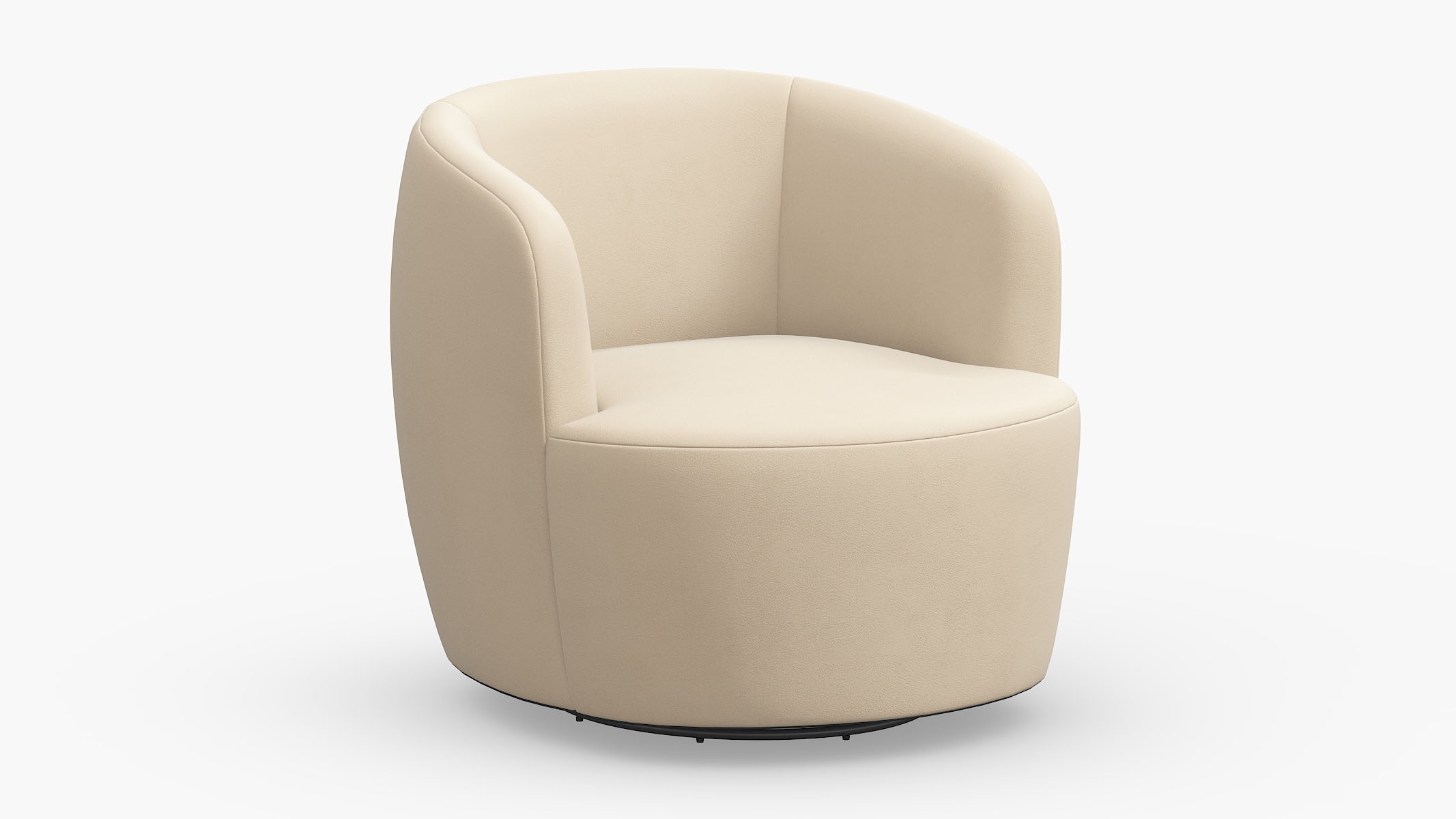 Tub Swivel Chair, Pearl Classic Velvet - Image 0