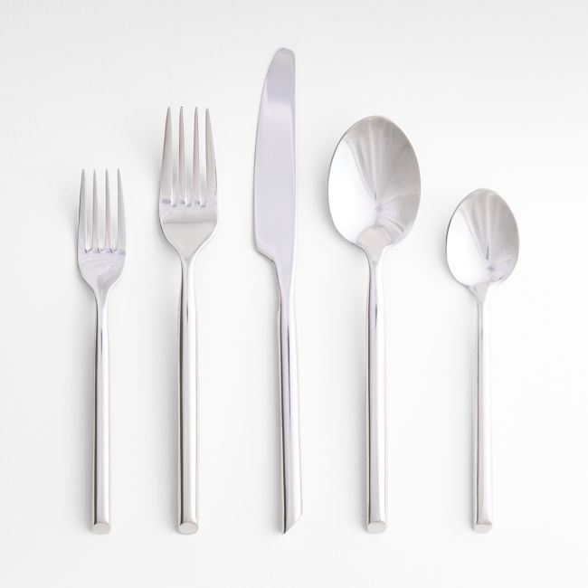 Capri Silver 5-Piece Flatware Place Setting - Image 0