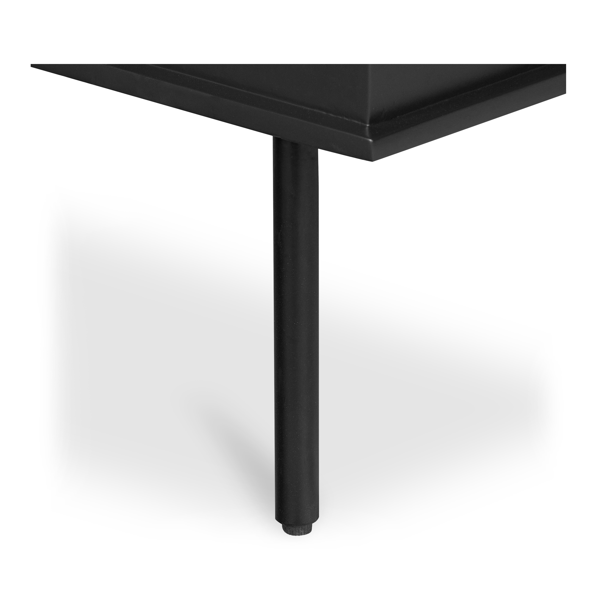 Reagan 3 Drawer Nightstand Black - Image 8