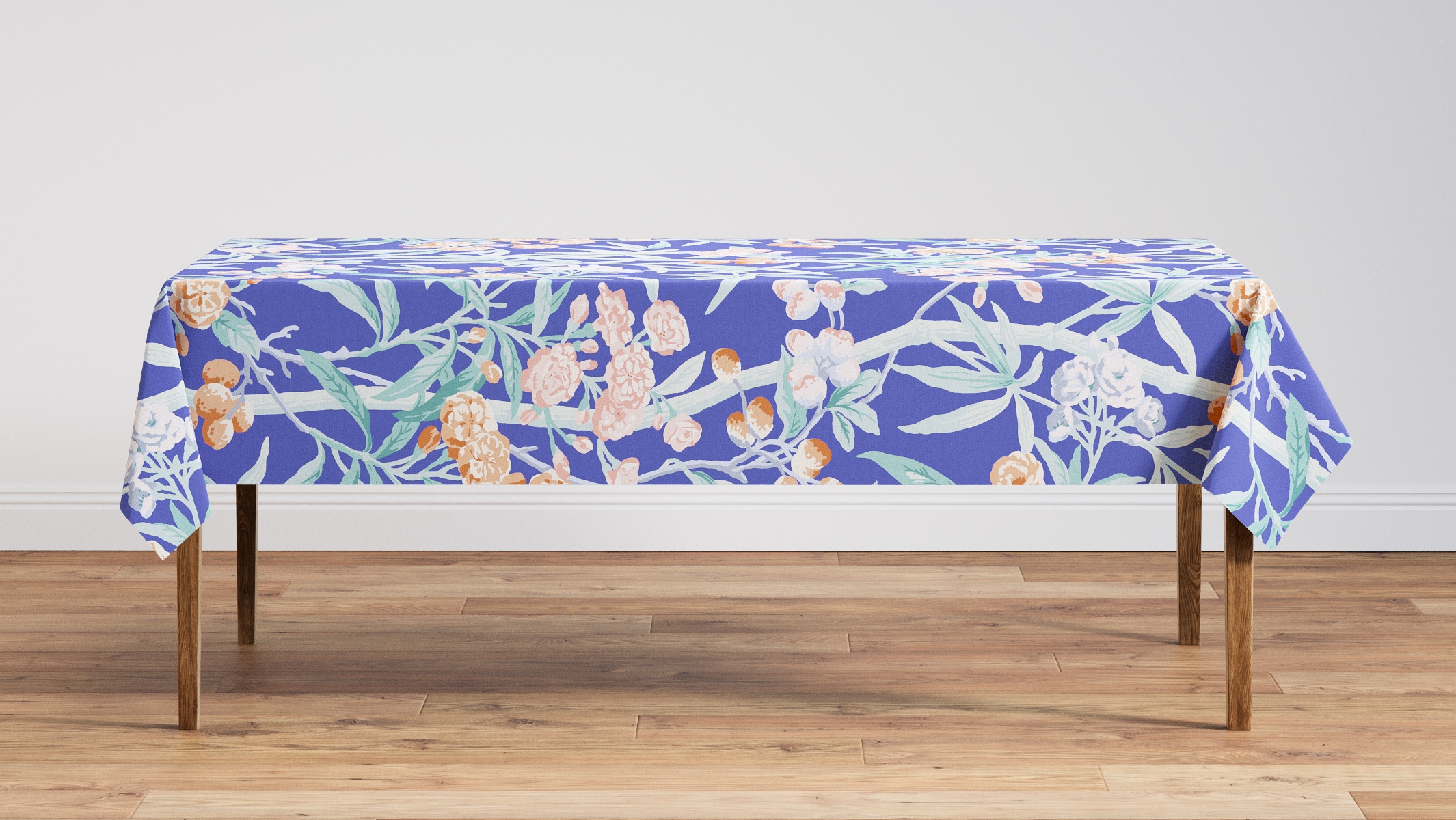 Tablecloth 56" x 144", Lapis Lanai, 56" x 144" - Image 1