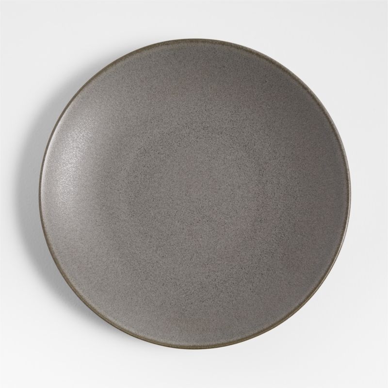 Craft Charcoal Flat Dinner Plates, Set of 8 - Image 2