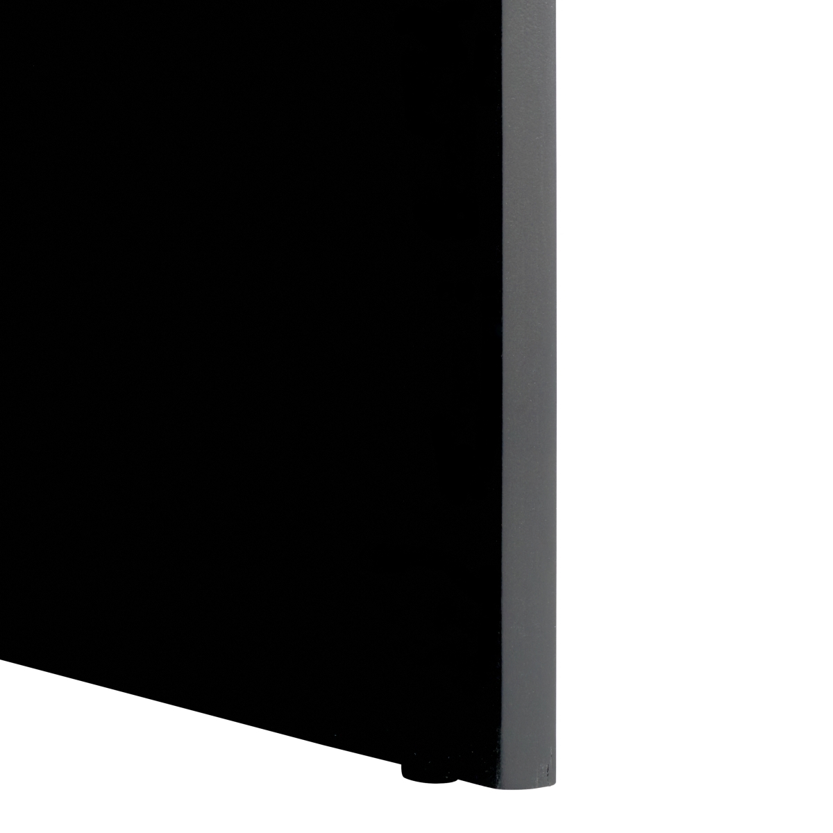 Daiya Round 1 Drawer Wood Nightstand - Black - Image 3