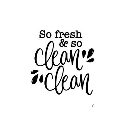 So Clean Clean by Ashley Robustelli - Wrapped Canvas Textual Art Print - Image 0