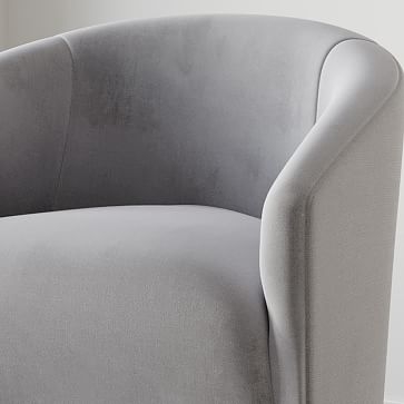 Deco Chair, Performance Velvet, Ink Blue - Image 2