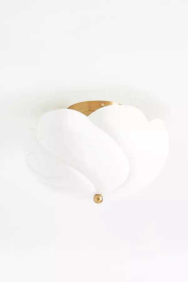 Lynn Glass and Brass Flush Mount - Image 0