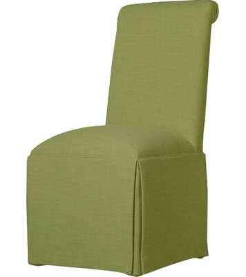 Weare Upholstered Solid Back Skirted Side Chair - Image 0