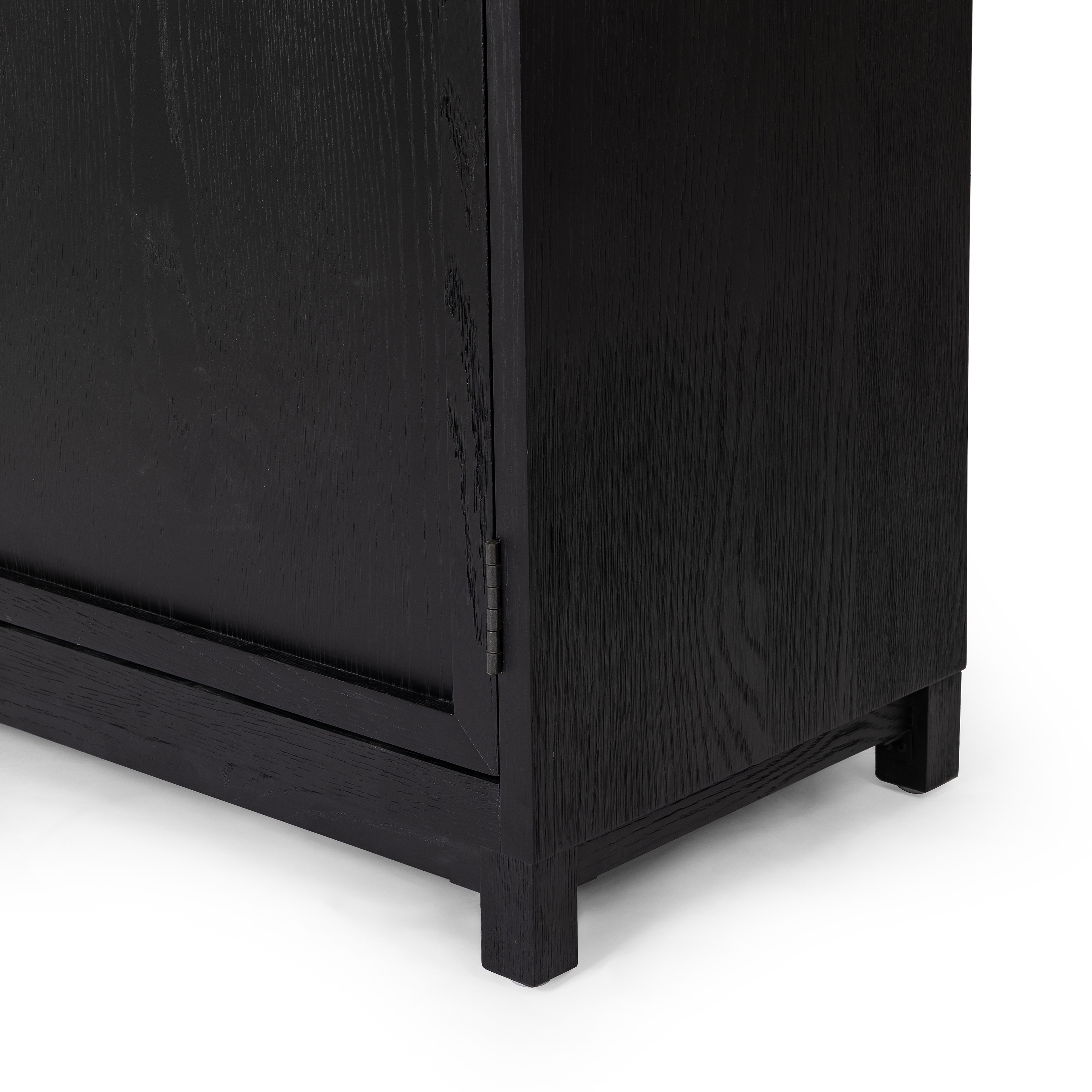 Millie Panel & Glss Door Cabinet-Mtt Blk - Image 7