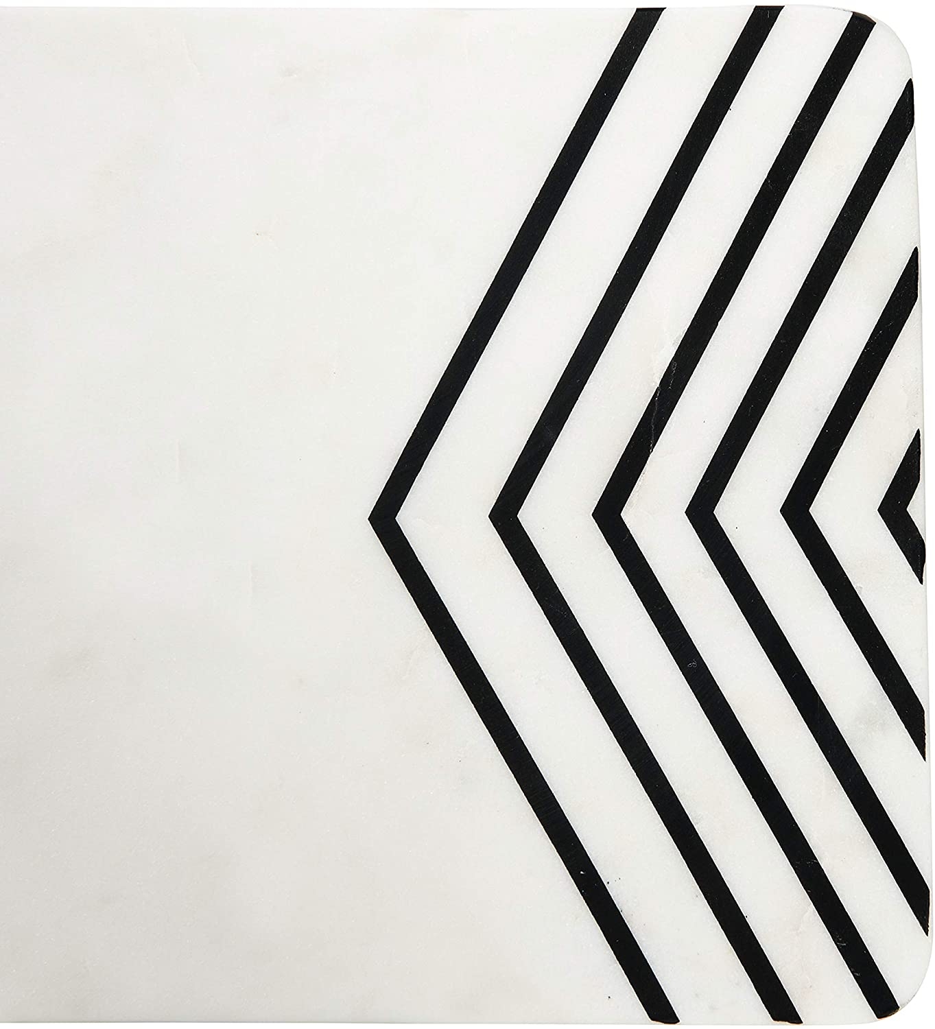 White and Black Chevron Marble Cheese/Cutting Board - Image 6