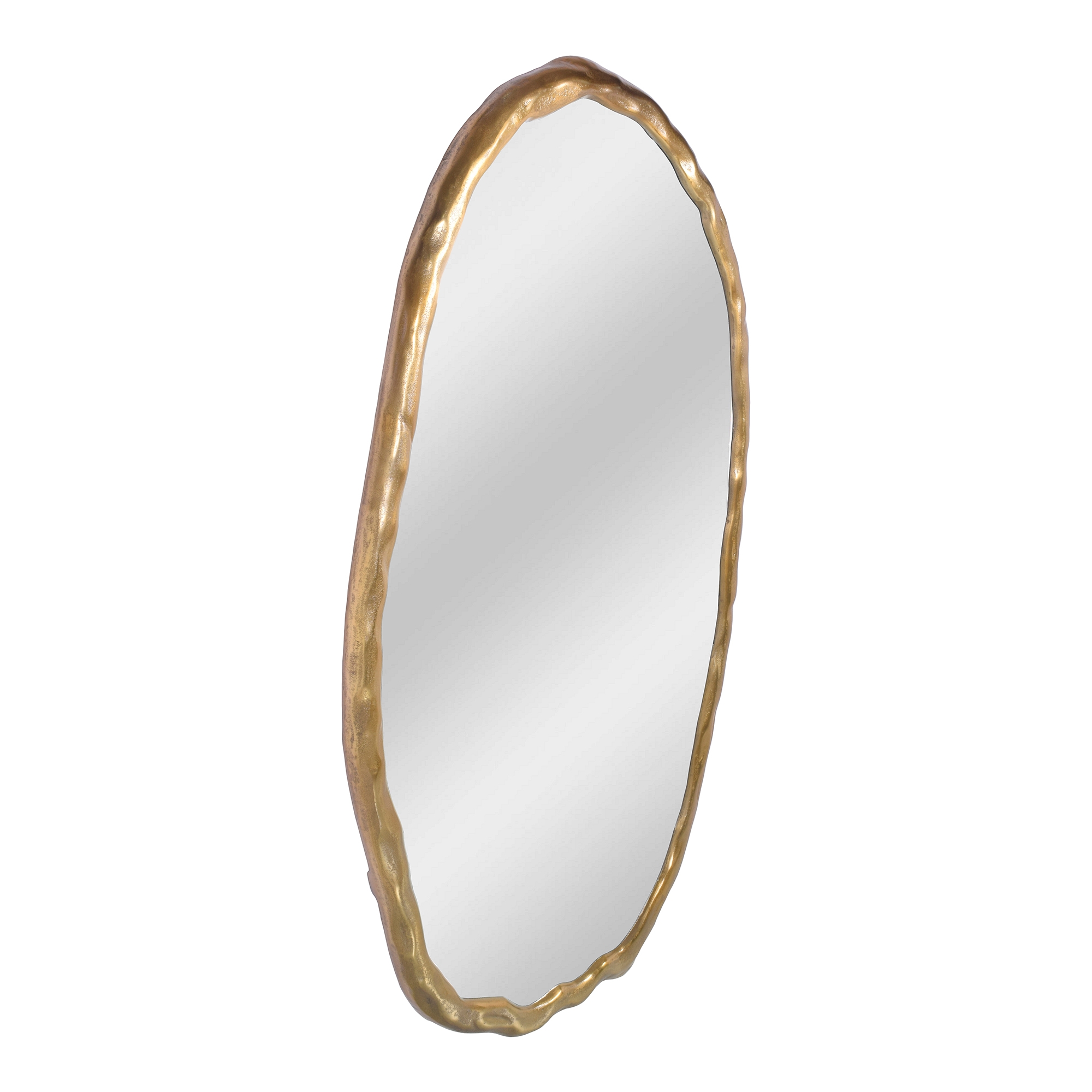 Foundry Oval Mirror Gold - Image 1