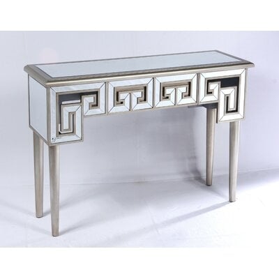 Theon Mirror and Champagne Console Table - Image 0