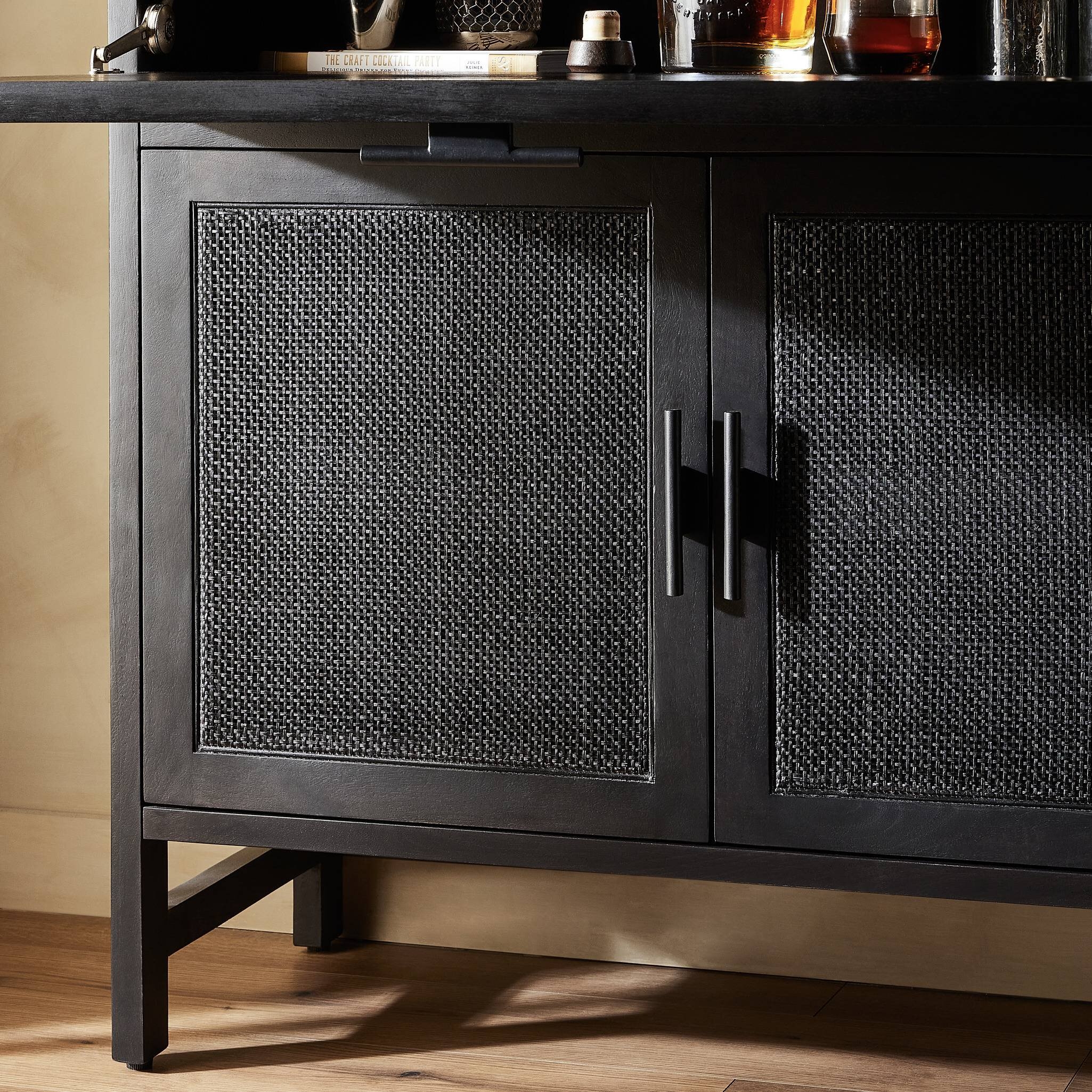 Caprice Bar Cabinet - Black Wash Mango - Image 17