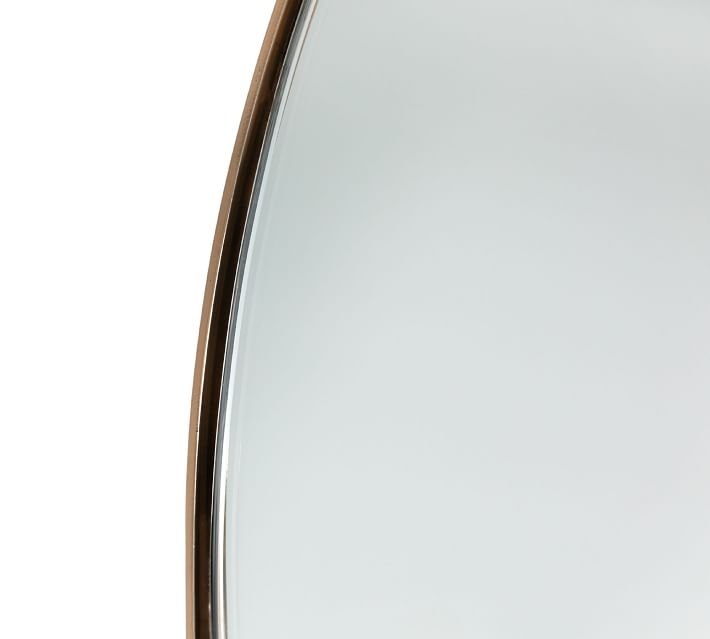 Corey Arch Wall Mirror, 21"W x 32"H, Brass - Image 2