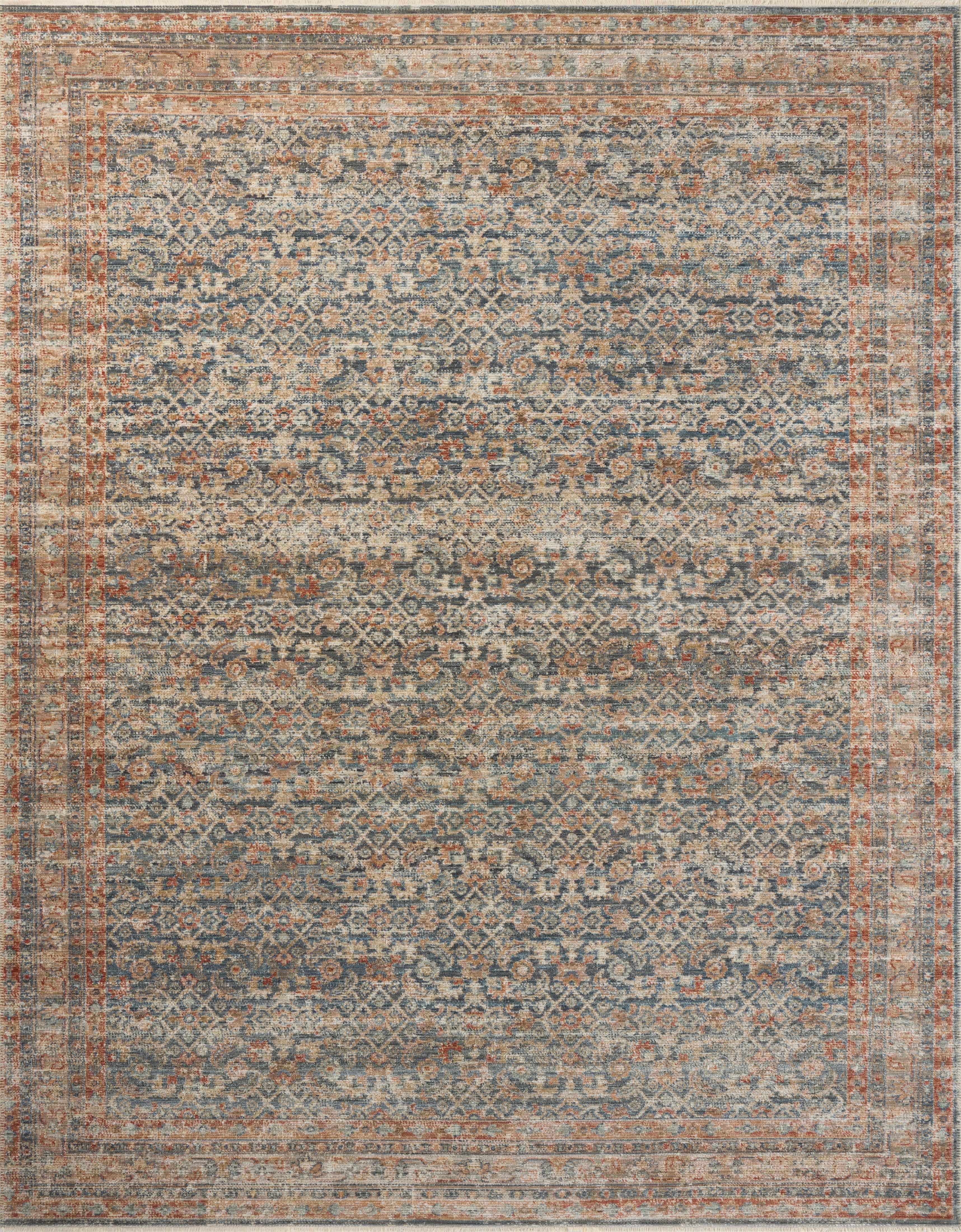 Loloi Heritage Blue / Rust 12'-0" x 15'-0" - Image 0