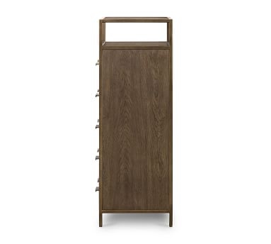 Modern Oak Tall Dresser, Bronze - Image 3