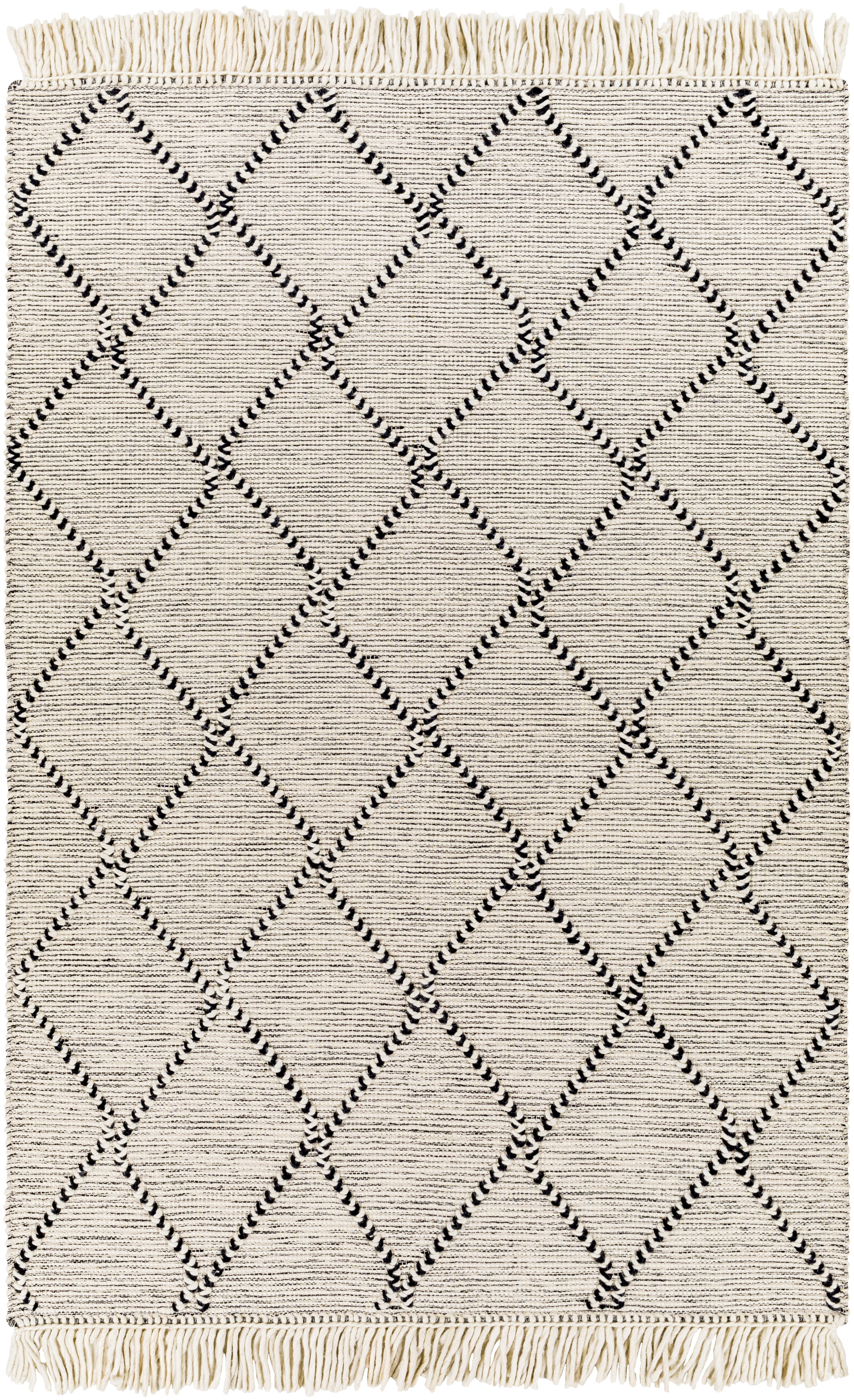 Uttar Beige Indoor 8'10" x 12' Handmade Rug - Image 0