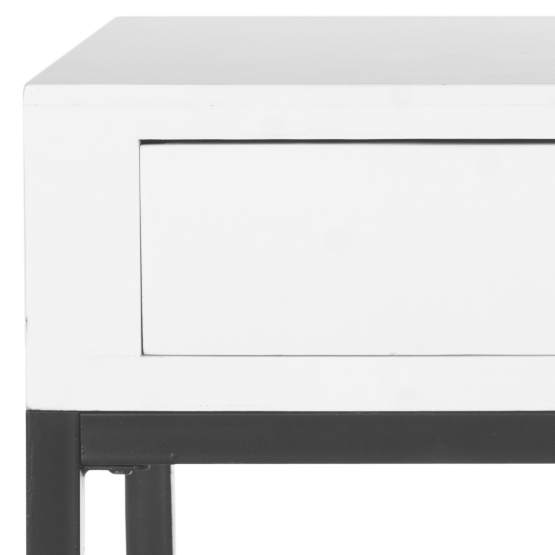 Adena End Table With Storage Drawer - White - Arlo Home - Image 3