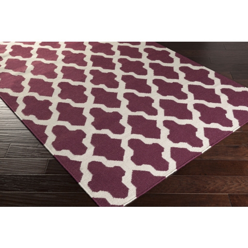 York Purple Indoor 9' x 12' Handmade Rug - Image 1
