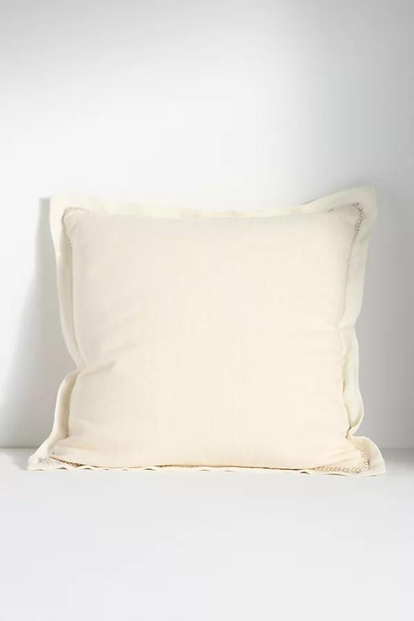 Lucy Linen Embroidered Pillow - Image 0