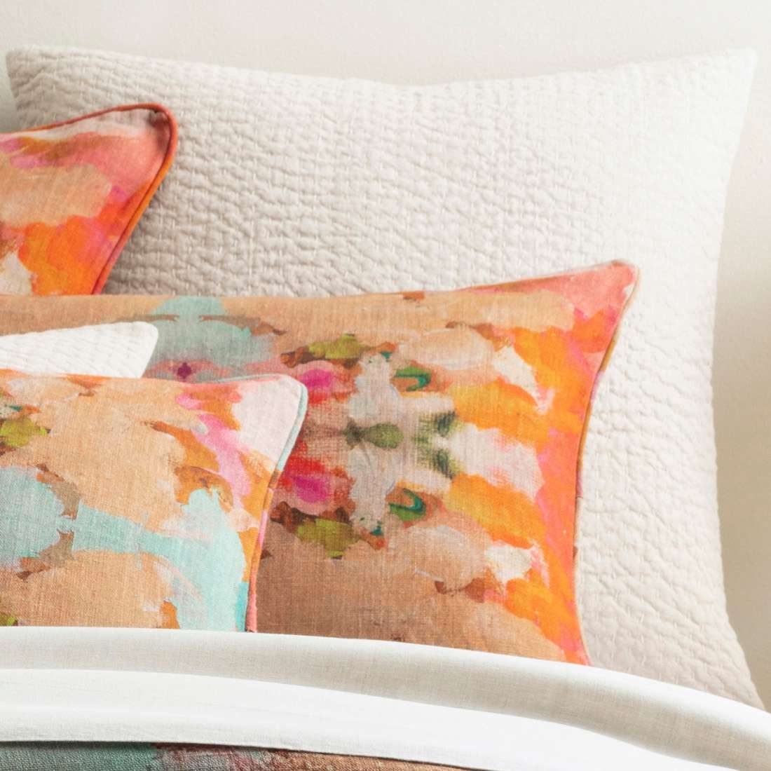 Seychelles Dove White quilted sham - Image 1