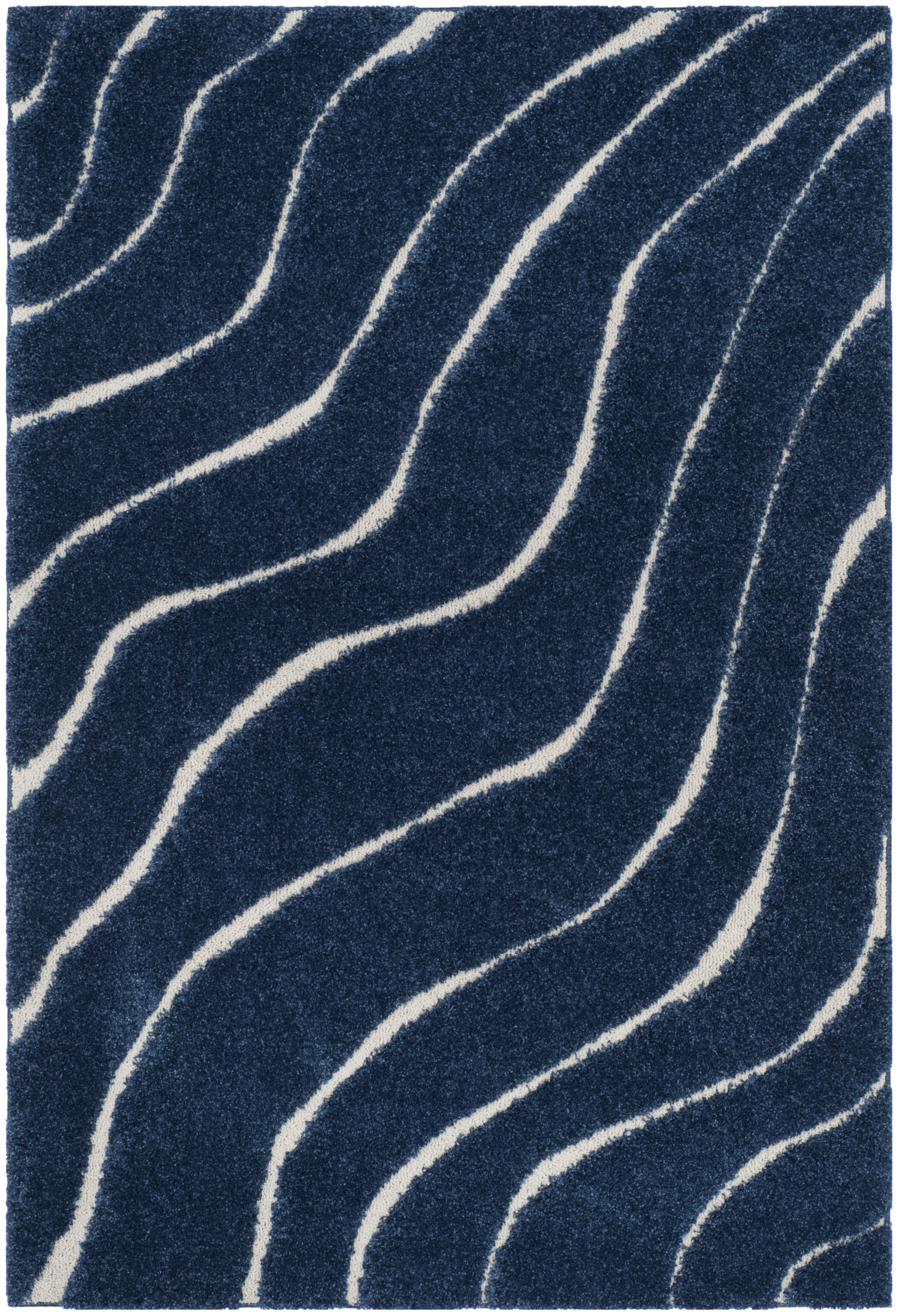 Arlo Home Woven Area Rug, SG472-6511, Dark Blue/Cream,  6' X 9' - Image 0