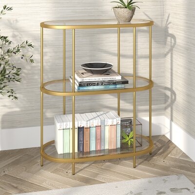 36" H x 30" W Steel Etagere Bookcase - Image 0