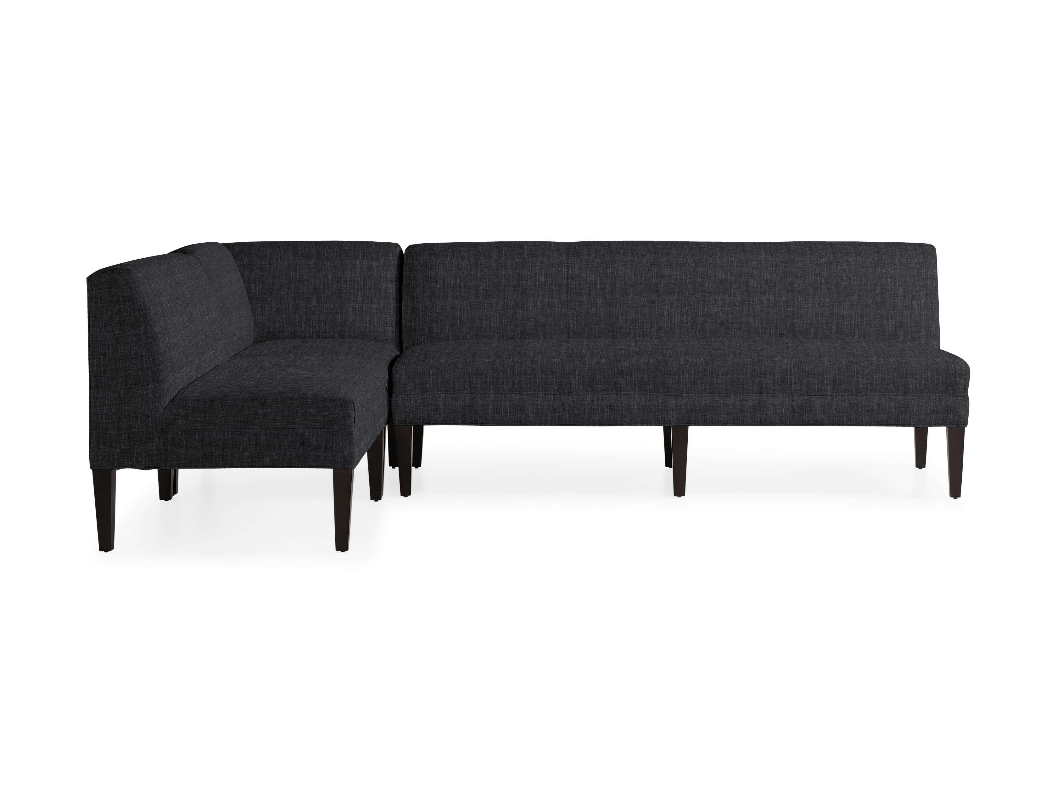 Eaton Banquette in Upholstered None  Nomad Charcoal - Image 0