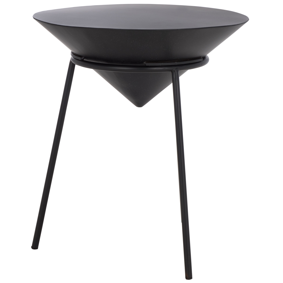 Apuline Side Table - Black - Safavieh - Image 5