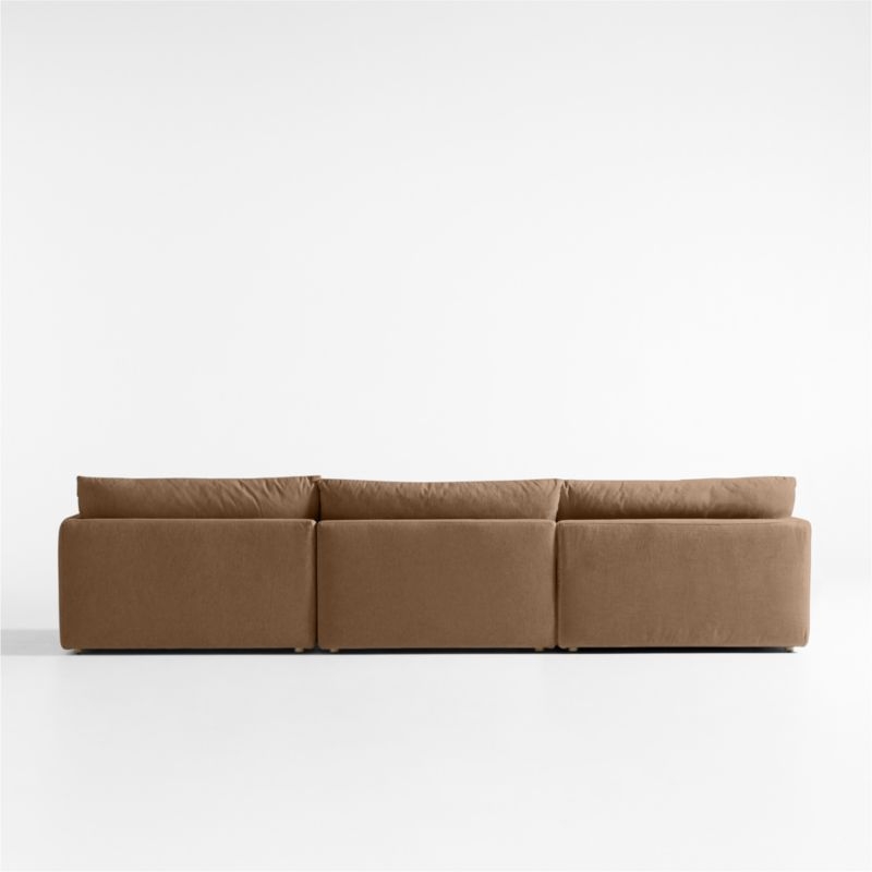 Unwind Modular 3-Piece Slipcovered Sectional Sofa with Chaise Lounge - Image 3