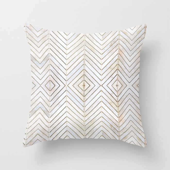 Royalty || #pattern #minimal Couch Throw Pillow by 83 Orangesa(r) Art Shop - Cover (18" x 18") with pillow insert - Outdoor Pillow - Image 0