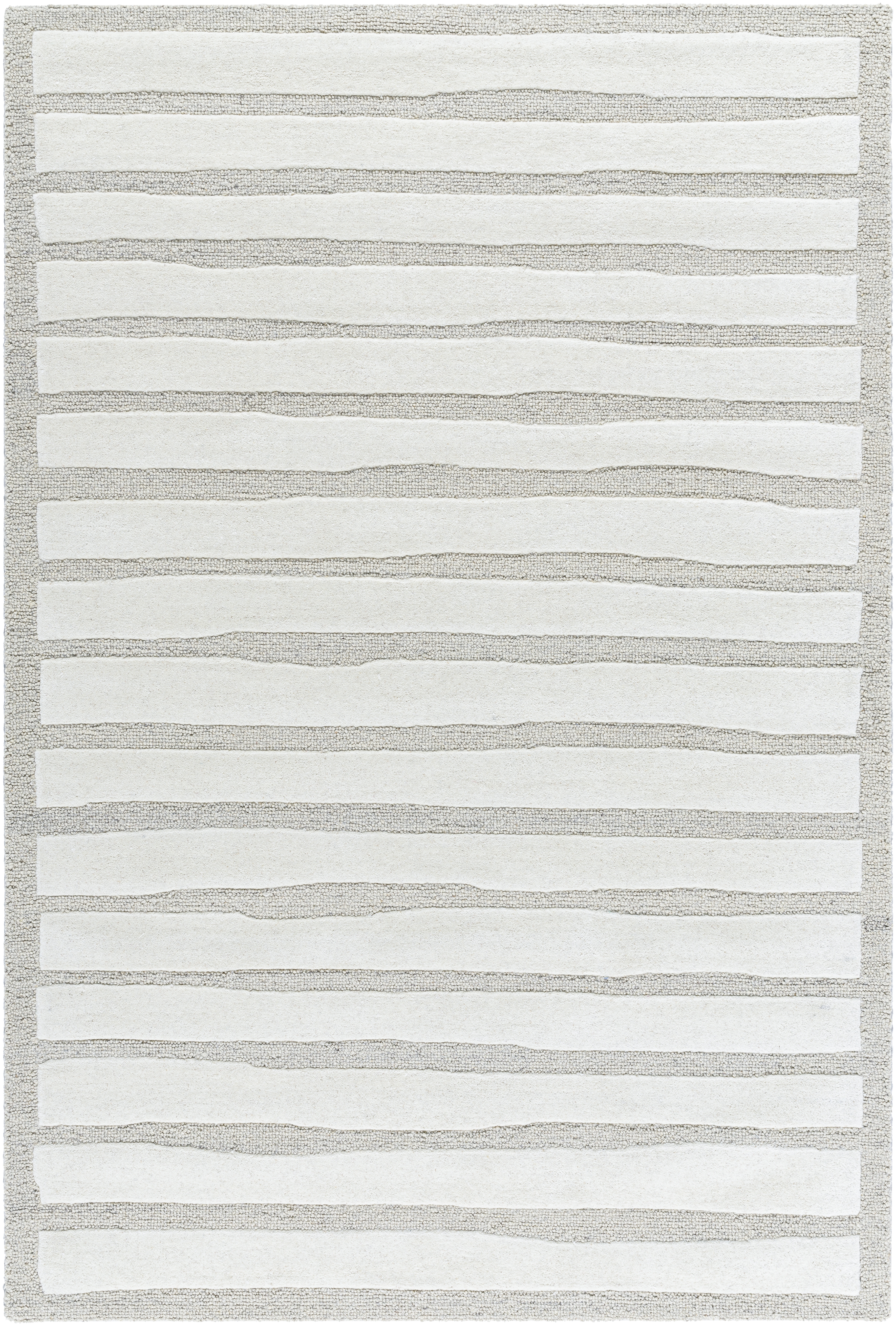 Brook Gray Indoor 5' x 7'6" Handmade Rug - Image 0