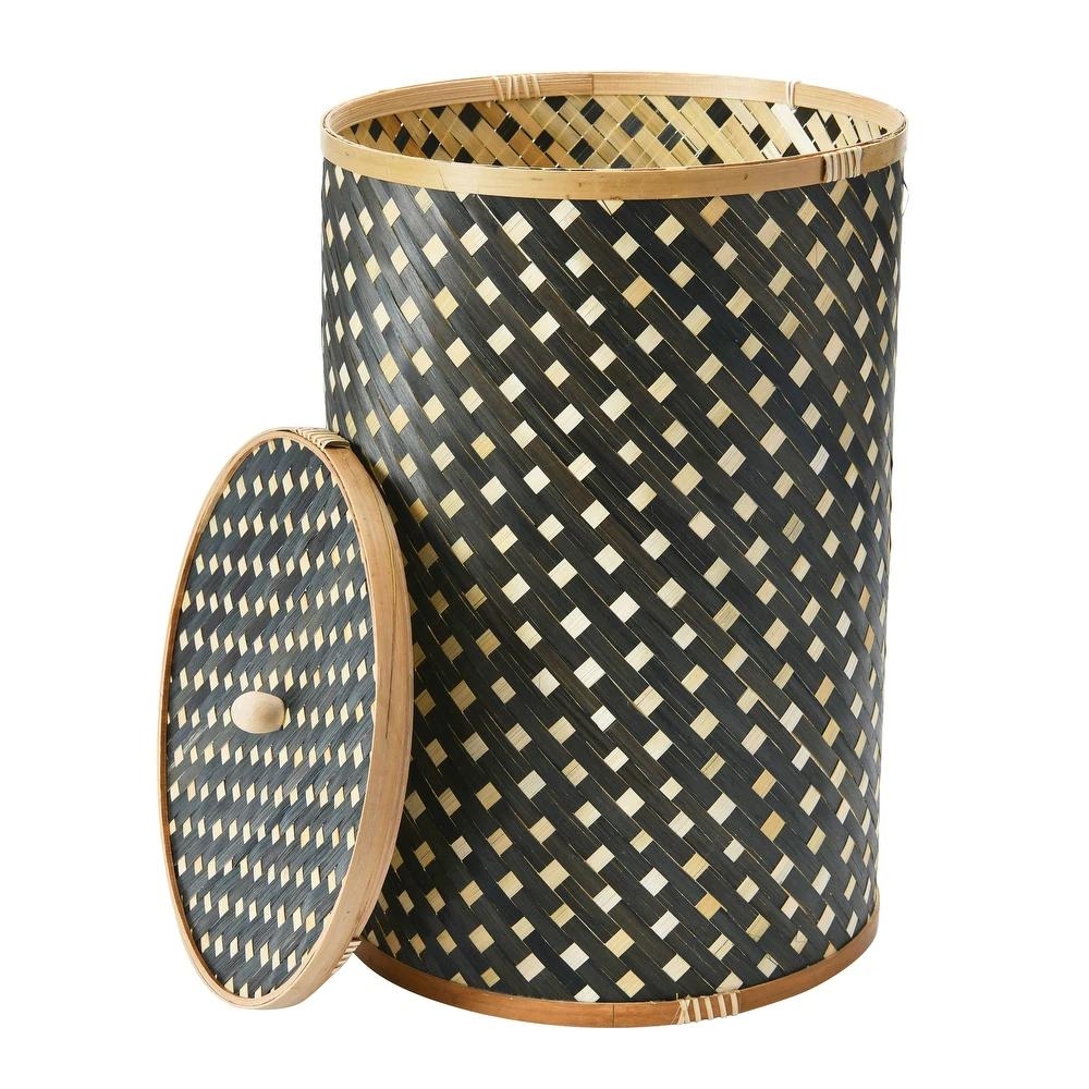 Bamboo Hamper with Lid - Image 4