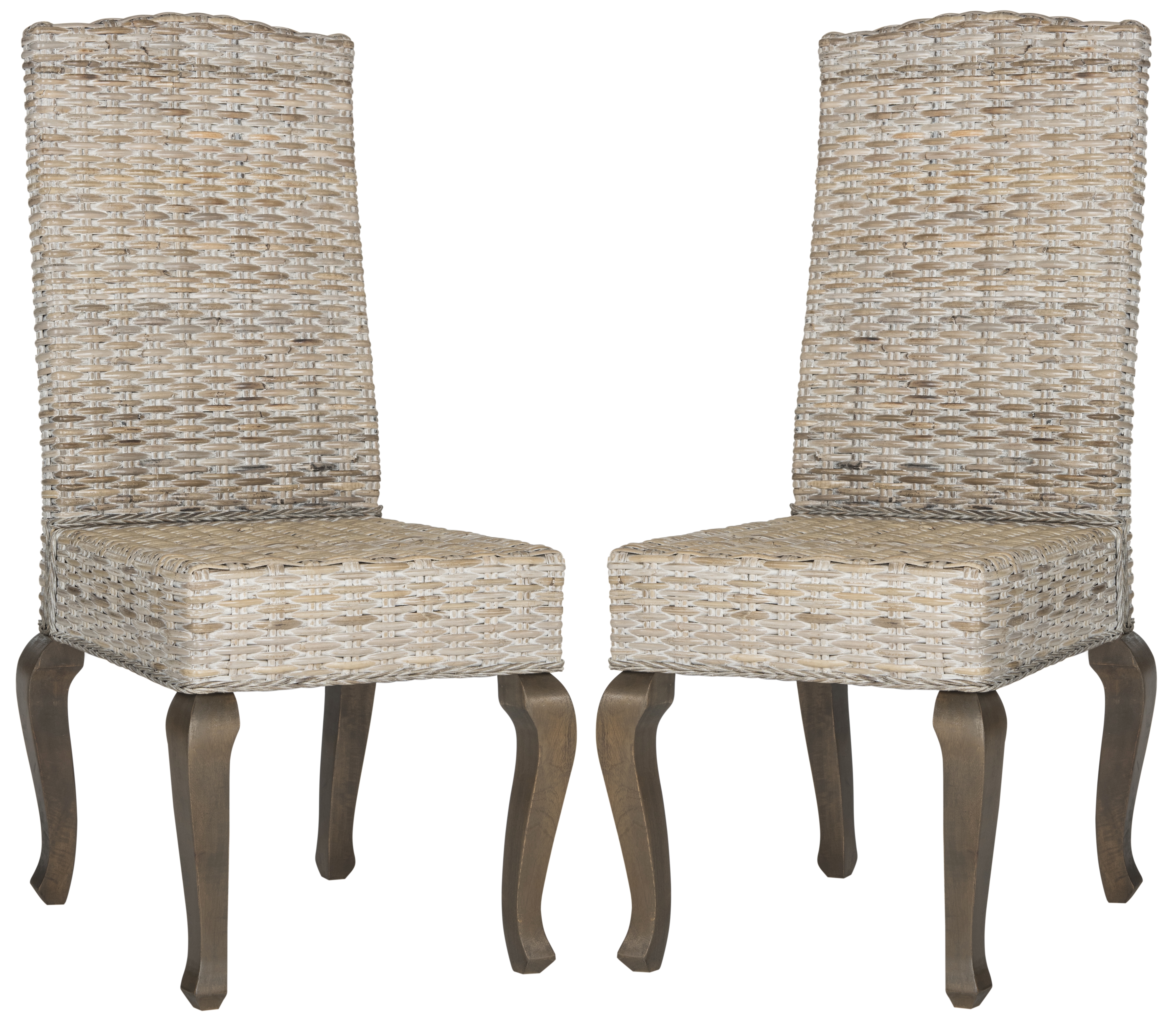 Milos 18''H Wicker Dining Chair - White Wash - Arlo Home - Image 0