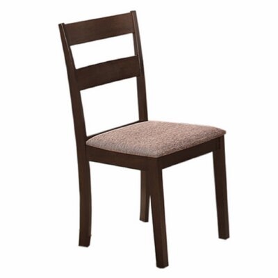 Dining Chair Made Of Wood, Espresso Colour And Upholstered Seat - Image 0