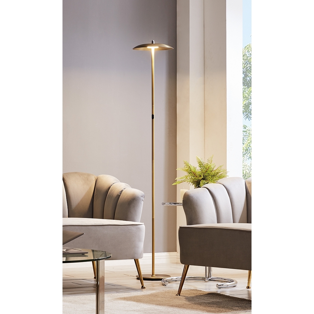 Lite Source Torin Antique Brass LED Floor Lamp - Style # 87W83 - Image 0
