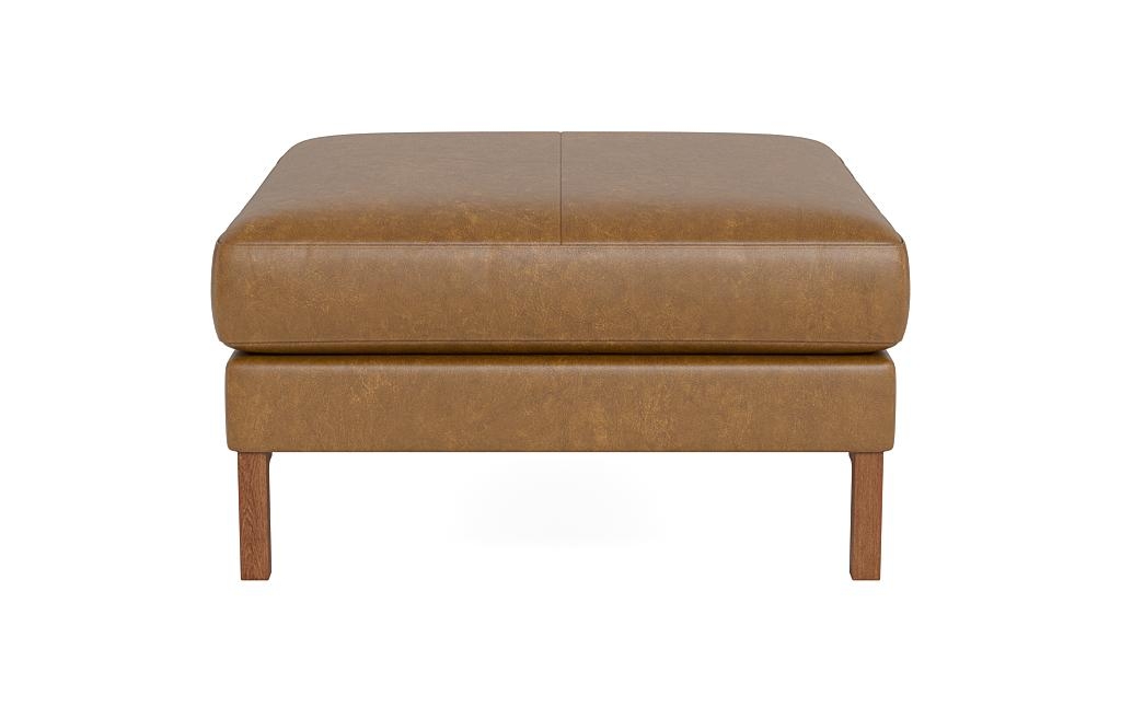 Winslow Leather Square Ottoman - Image 0