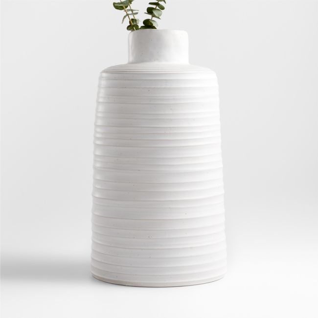 Holden Speckled White Vase 18" - Image 0