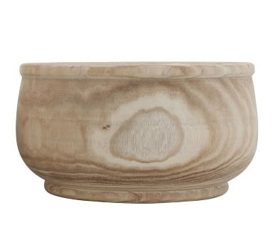 Decorative Paulownia Wood Bowl - Image 1