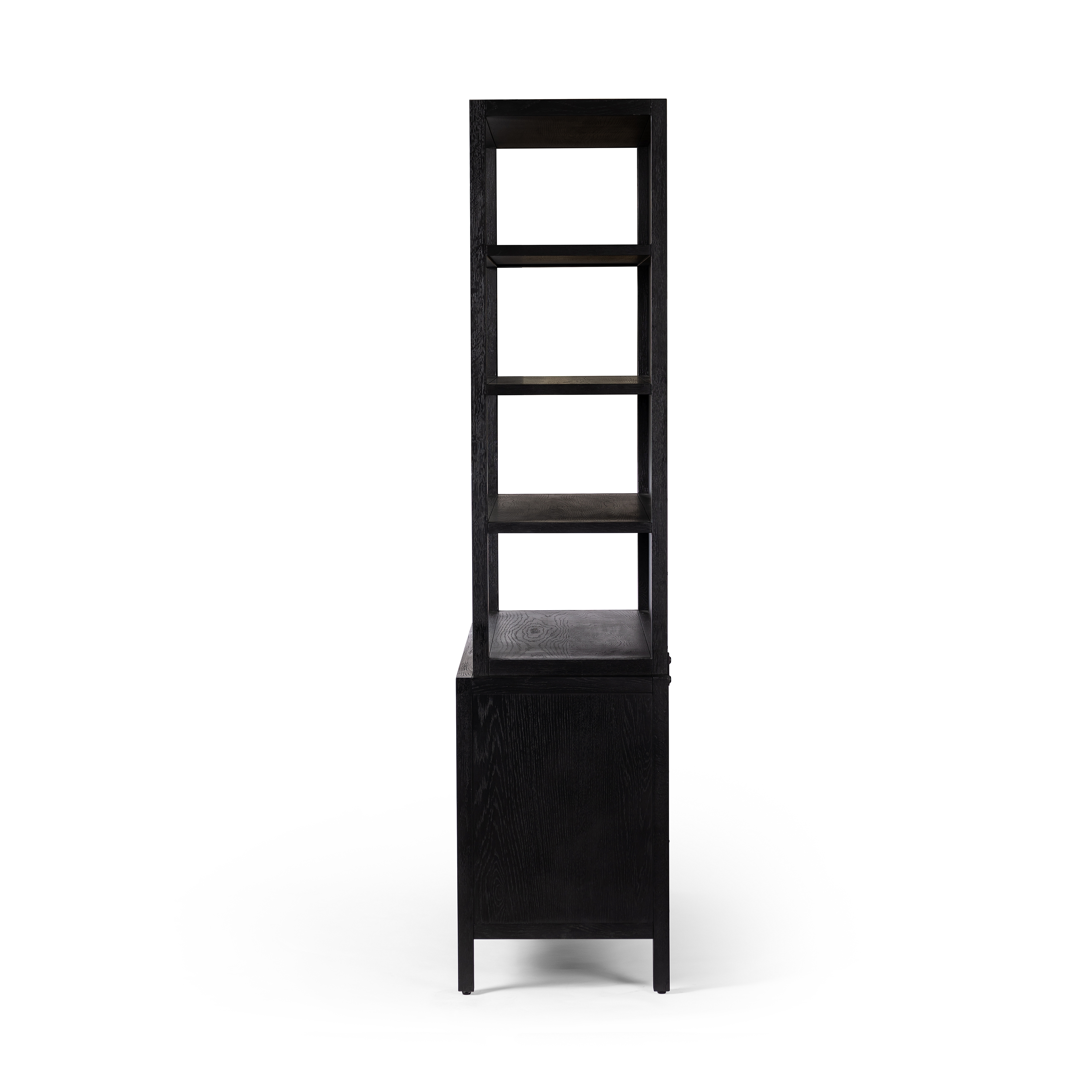Hopkins Bookcase-Brushed Ebony Oak Vnr - Image 5