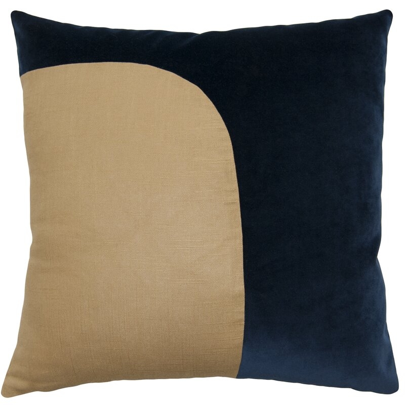 Square Feathers Felix Throw Pillow Cover & Insert - Image 0