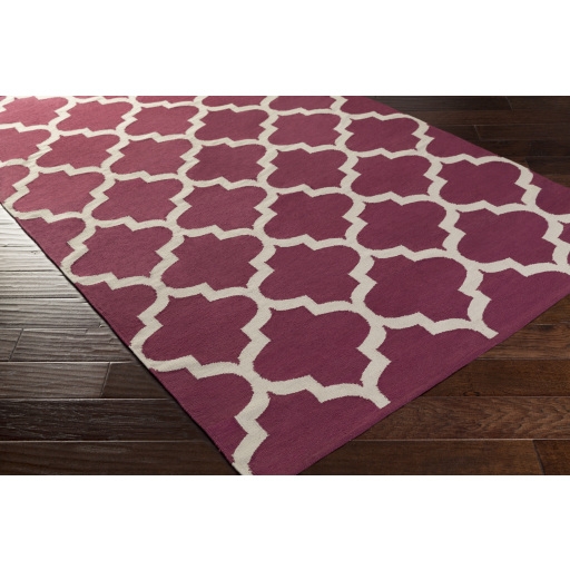 Vogue Purple Indoor 2' x 3' Handmade Rug - Image 1