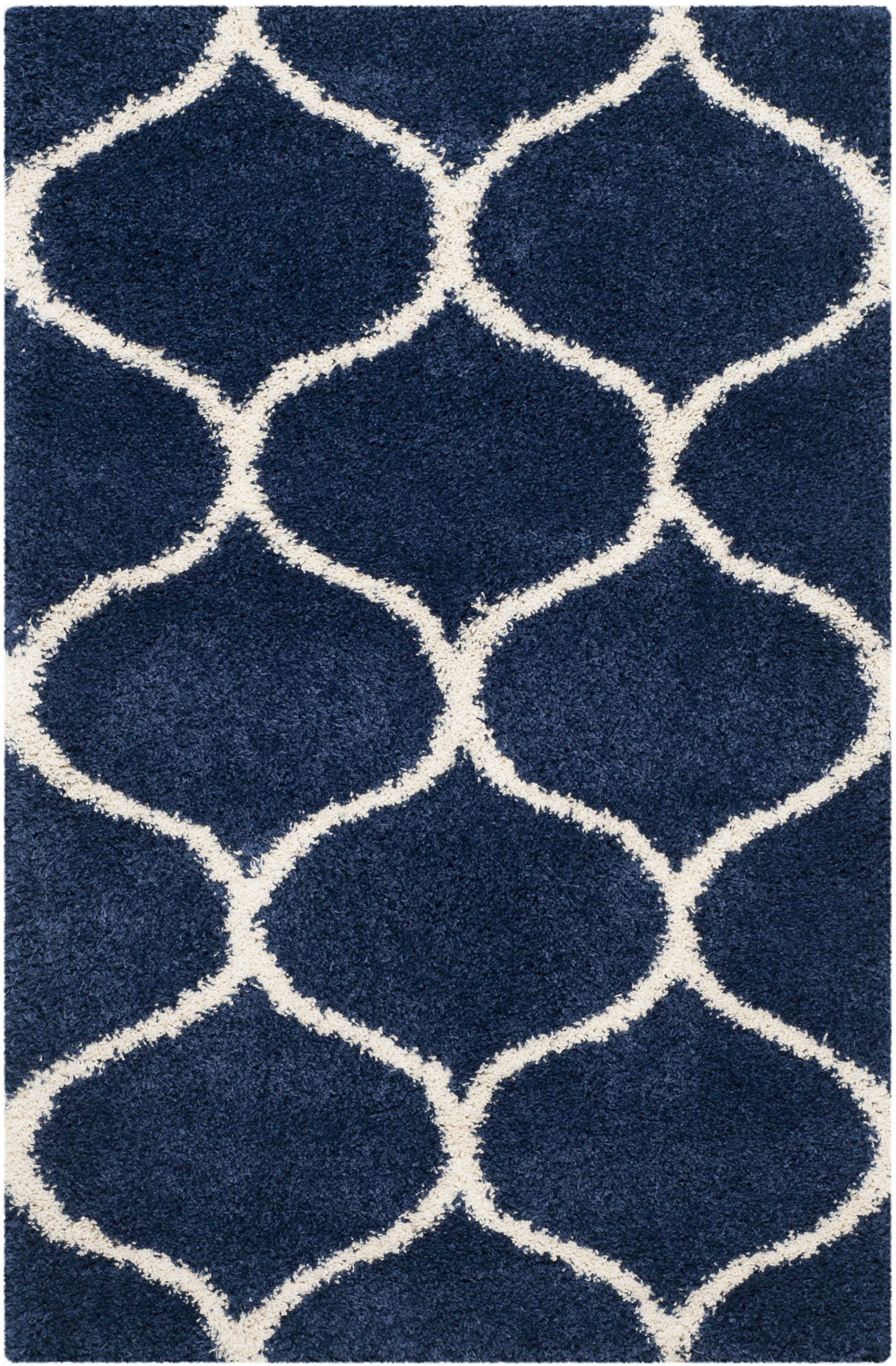 Arlo Home Woven Area Rug, SGH280C, Navy/Ivory,  4' X 6' - Image 0