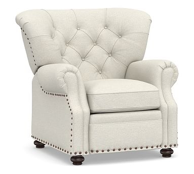 Lansing Upholstered Recliner, Polyester Wrapped Cushions, Performance Boucle Oatmeal - Image 0