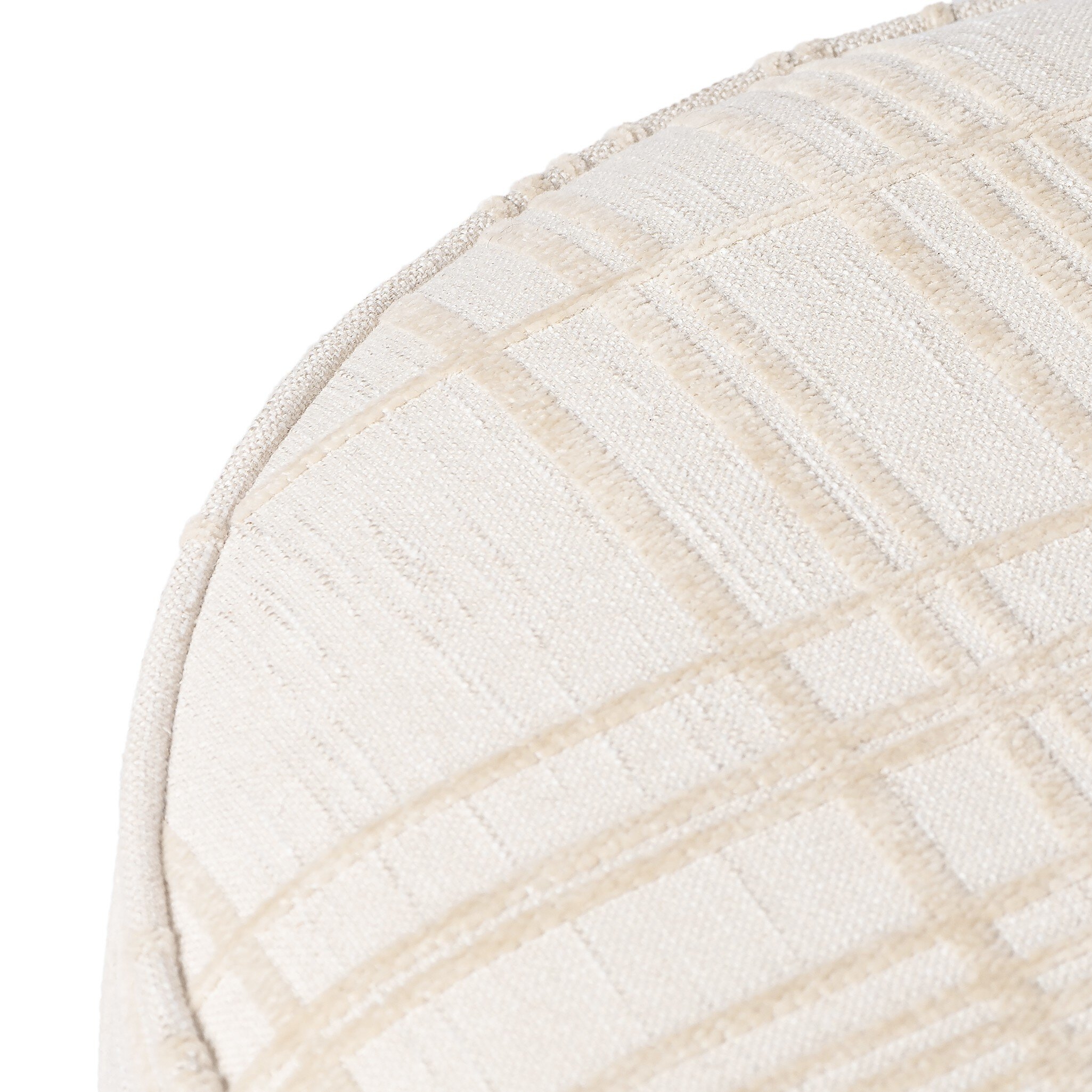 Sinclair Round Ottoman - Sheffield Ivory - Image 9