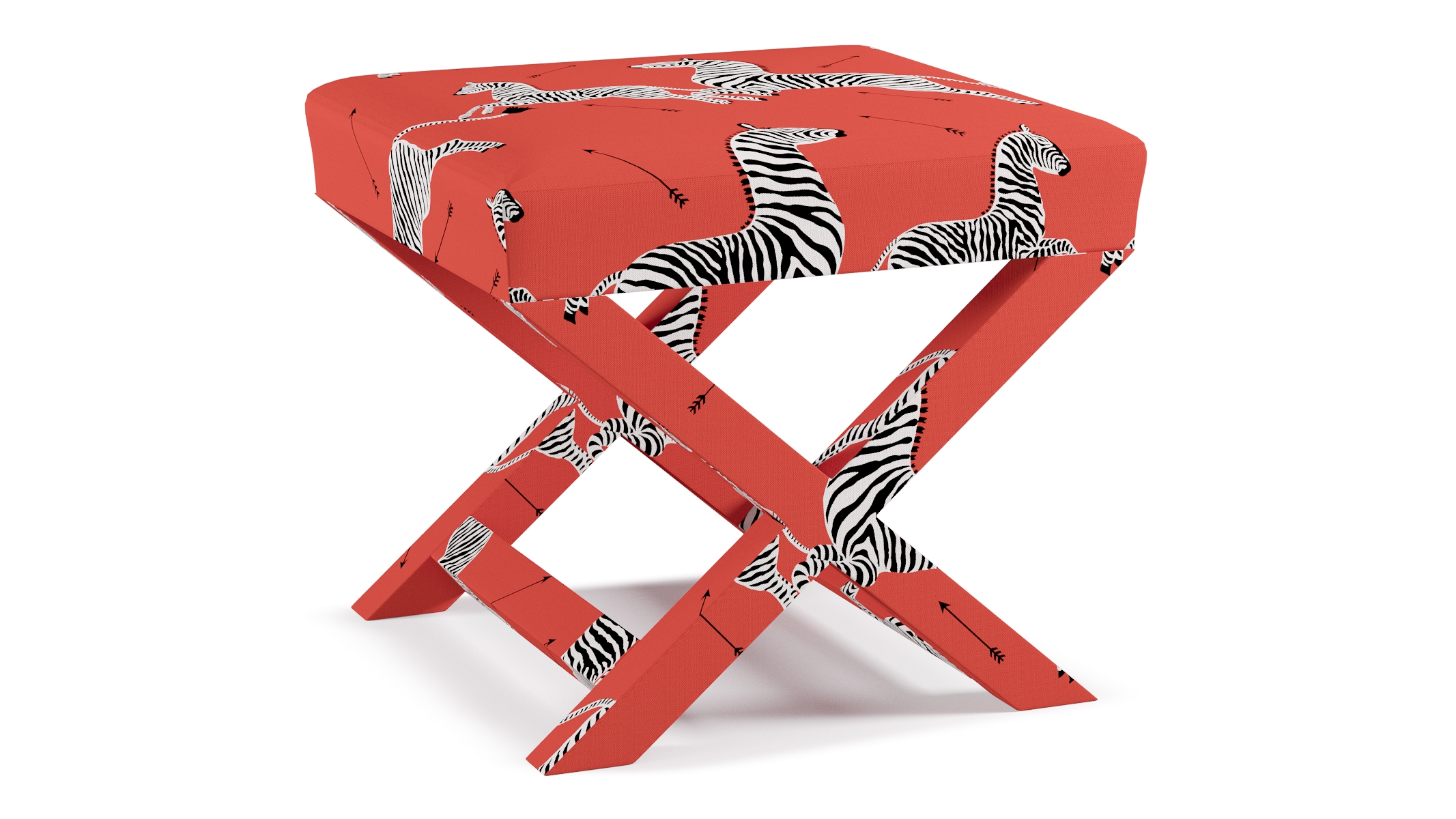 X Bench, Coral Zebra - Image 1