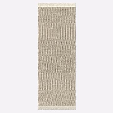Tweed Flatweave Dhurrie Rug, 6x9, Graphite - Image 3