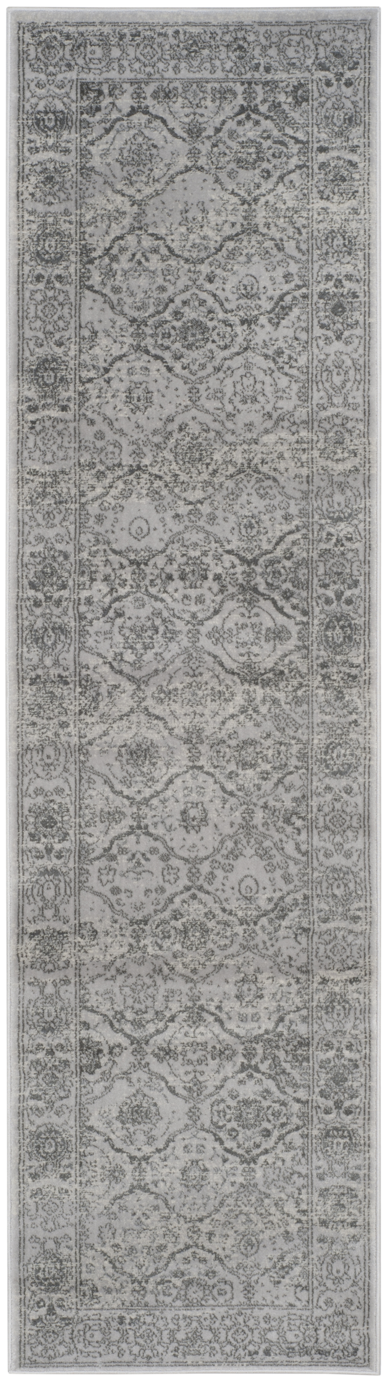 Arlo Home Woven Area Rug, CNG691G, Light Grey/Grey,  2' 3" X 8' - Image 0