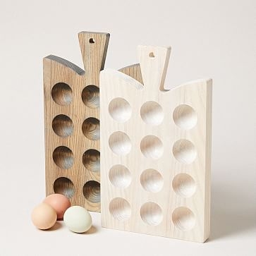 Araucana Egg Board, 12 Egg, White - Image 1