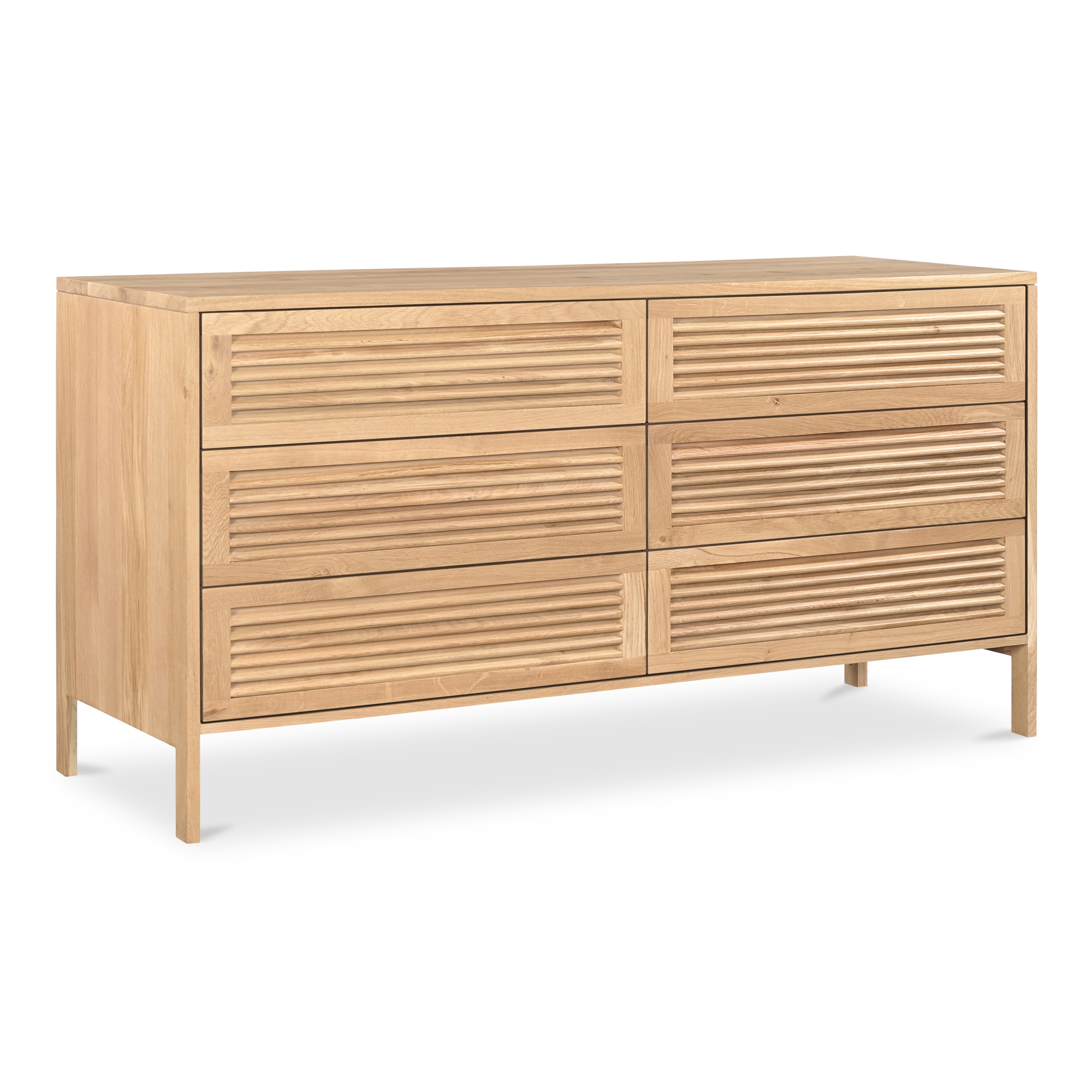 Teeda 6 Drawer Dresser Natural - Image 1